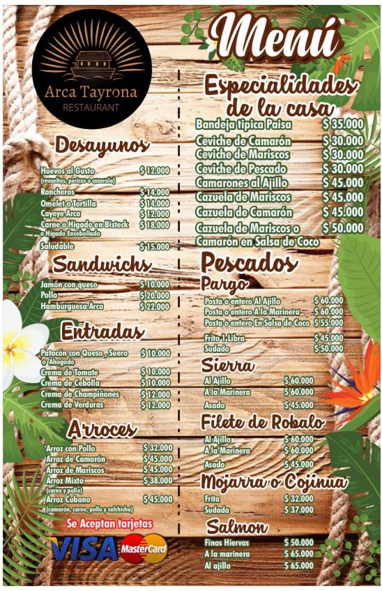 Arca Tayrona Restaurant & Hostal Los Naranjos Kültér fotó